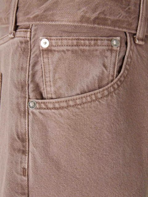 AGOLDE wide-leg cuffed jeans - Brown