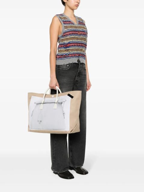 Maison Margiela medium Trompe l'oeil 5AC gabardine bag - Neutrals - zdjęcie produktu nr 2