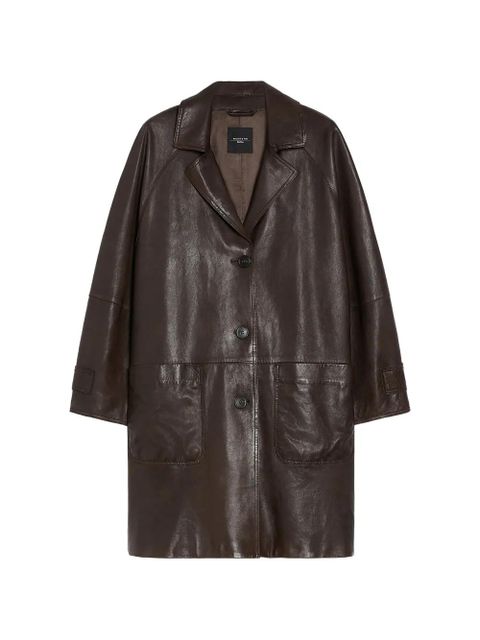 Weekend Max Mara Camino leather coat - Brown - zdjęcie produktu nr 1