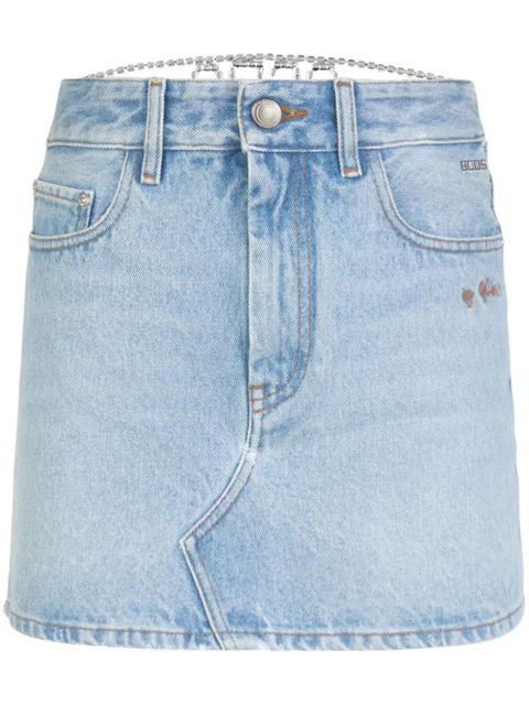 GCDS Chocker denim skirt - Blue - zdjęcie produktu nr 1