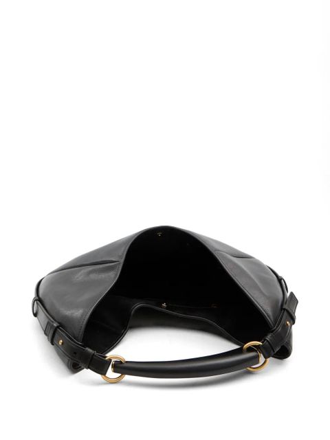 Saint Laurent medium Mombasa leather shoulder bag - Black