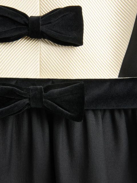 Valentino Garavani Crepe Couture bow-detail mini dress - Black