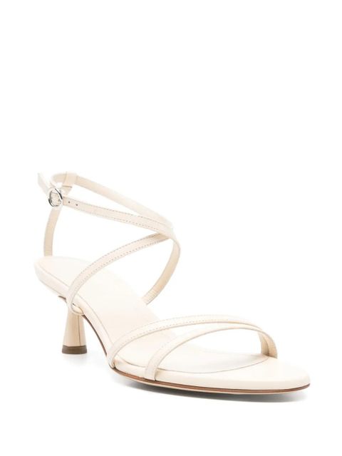 Aeyde 50mm leather sandals - Neutrals