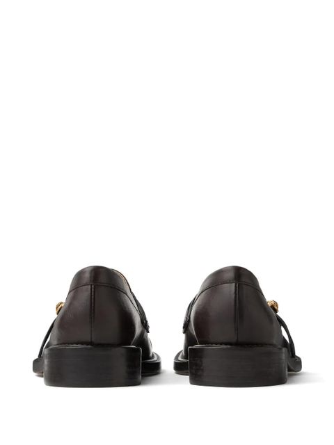 Versace Primo leather loafers - Brown - zdjęcie produktu nr 2