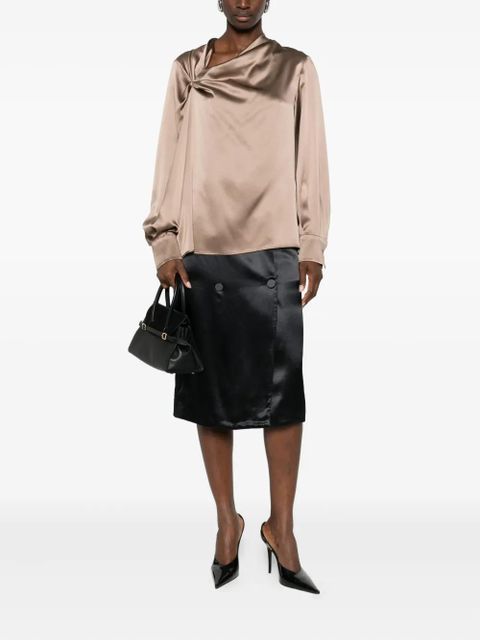 Max Mara silk-satin blouse - 002 NEUTRO