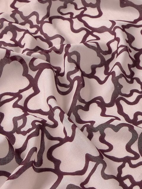 Tous szal damski kolor bordowy wzorzysty 2002202633 - zdjęcie produktu nr 2