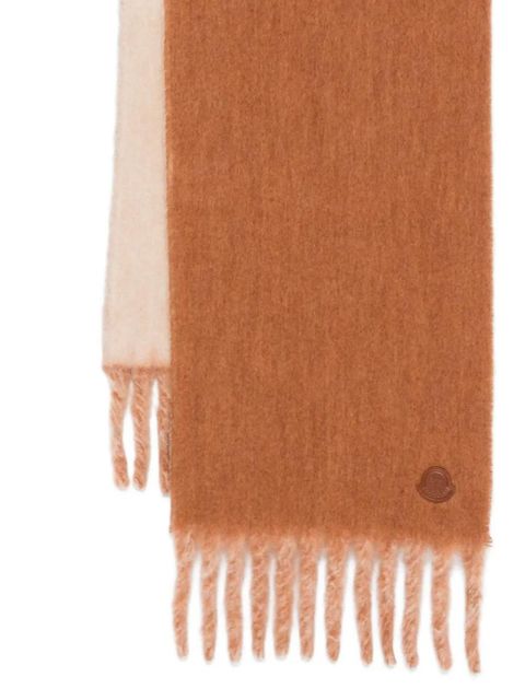 Moncler fringed scarf - Brown - zdjęcie produktu nr 2