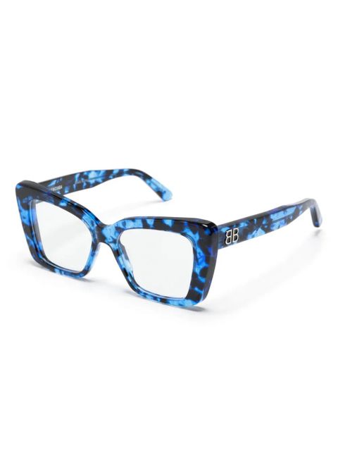 Balenciaga Eyewear tortoiseshell cat-eye glasses - Blue