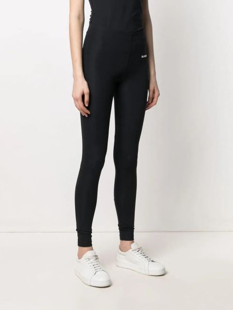 Jil Sander logo-print leggings - Black