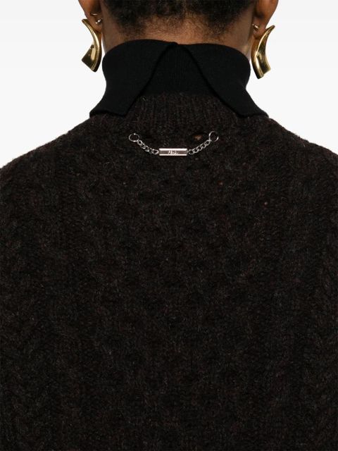 FENDI wool midi dress - Purple