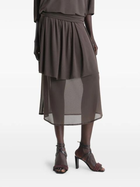 LEMAIRE beaded cross sandals - Brown