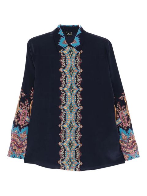 ETRO paisley-print silk shirt - Black - zdjęcie produktu nr 1