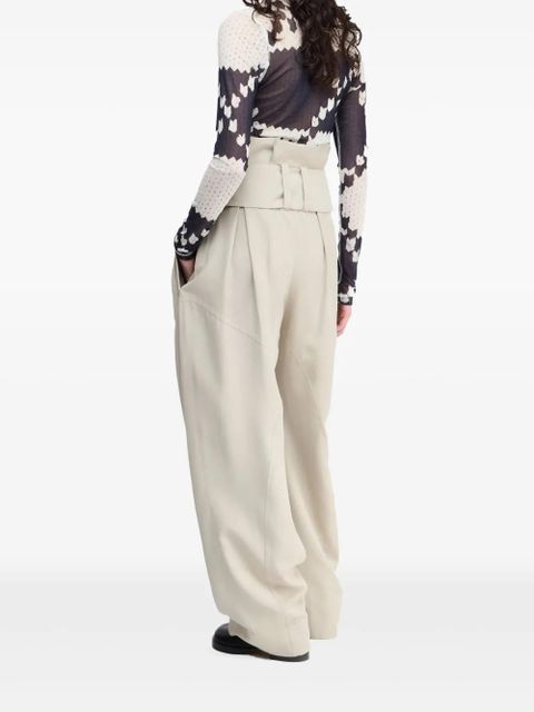 JW Anderson gathered-detail trousers - Neutrals - zdjęcie produktu nr 2