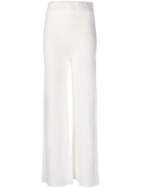 Lanvin knitted cashmere trousers - Neutrals - zdjęcie produktu nr 1