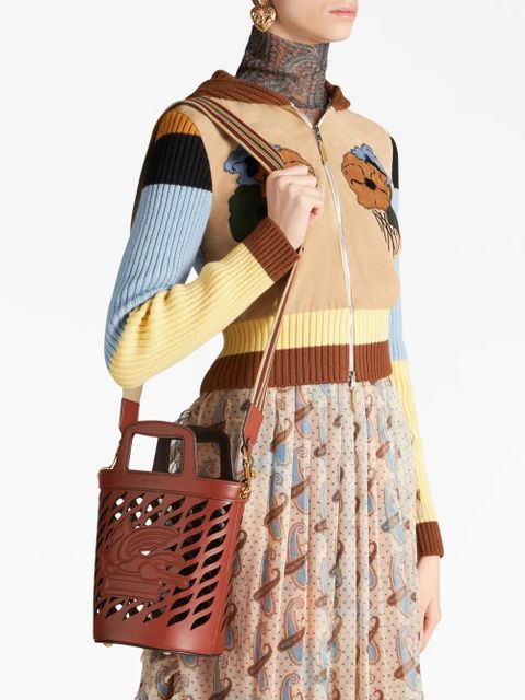 ETRO Coffa leather bucket bag - Brown - zdjęcie produktu nr 2