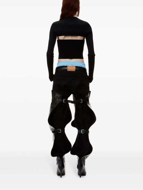 Alexander Wang ribbed-knit two-piece set - Black