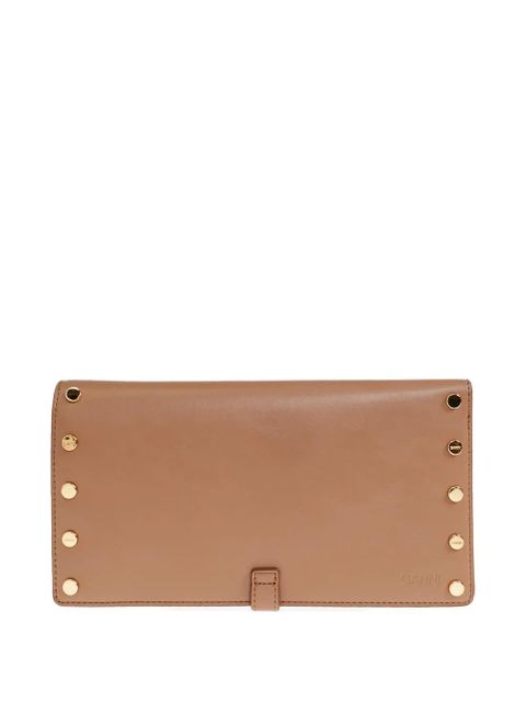 GANNI studs-embellishment flap wallet - Neutrals - zdjęcie produktu nr 2