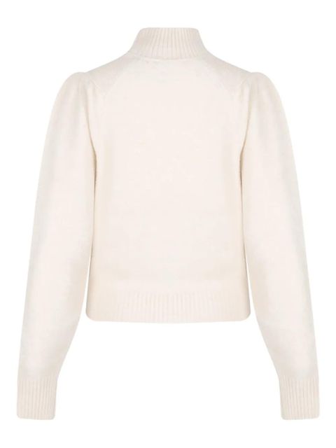 MARANT ÉTOILE high-neck puff-sleeve sweater - Neutrals - zdjęcie produktu nr 2