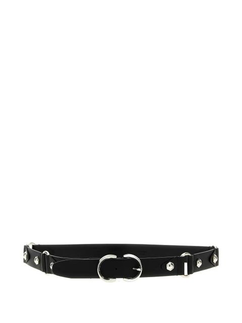 PINKO Lois leather belt - Black - zdjęcie produktu nr 1