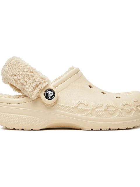 CROCS C-BAYA LINED FUZZ STRAP CLOG 206633-11S Beżowy - zdjęcie produktu nr 1