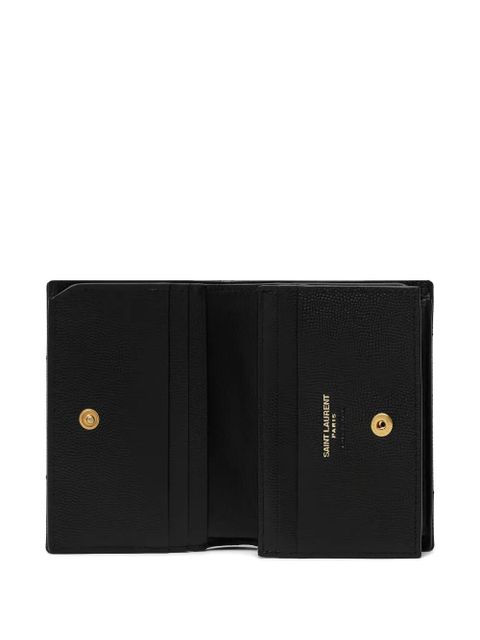 Saint Laurent monogramme chevron card holder - Black - zdjęcie produktu nr 2
