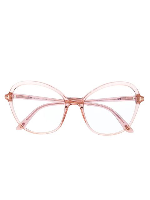 TOM FORD Eyewear oversized glasses - Pink - zdjęcie produktu nr 1