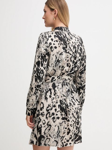 Gaudi sukienka kolor czarny mini rozkloszowana 521FD15017