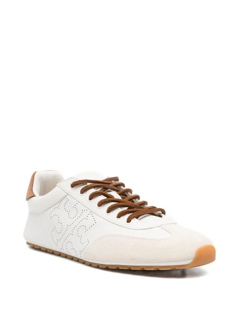 Tory Burch Travel leather perforated sneakers - White - zdjęcie produktu nr 2