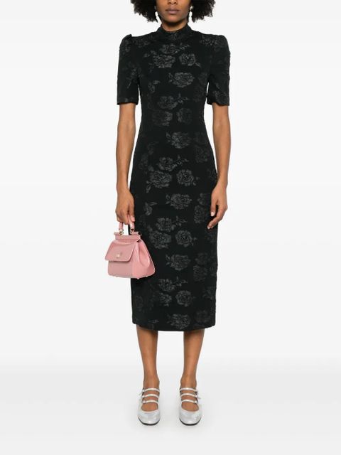 ROTATE BIRGER CHRISTENSEN jacquard midi dress - Black - zdjęcie produktu nr 2