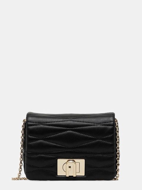 Furla torebka skórzana kolor czarny WE00735.BX3221.O6000 - zdjęcie produktu nr 1