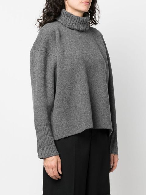 Proenza Schouler roll-neck drop-shoulder jumper - Grey