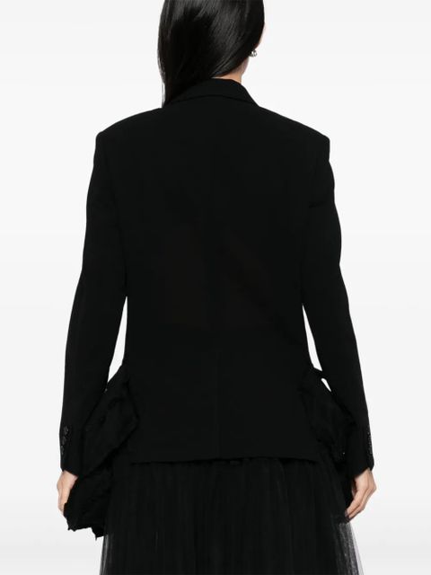 Comme Des Garçons asymmetric hem blazer - Black