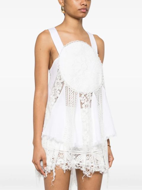 LOEWE lace-panel blouse - White