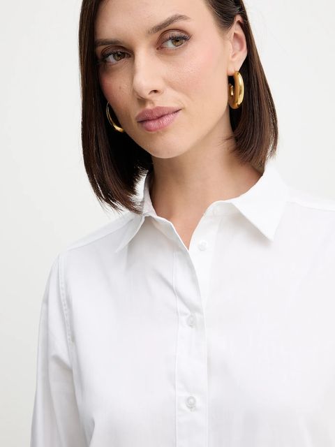 Silvian Heach koszula bawełniana SEDOG damska kolor biały regular z kołnierzykiem klasycznym GPA25074CA