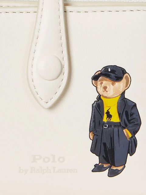 Polo Ralph Lauren portfel skórzany damski kolor beżowy 427980480