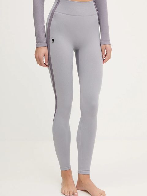 On legginsy do jogi Studio damskie kolor fioletowy wzorzyste 1WF10353857 - zdjęcie produktu nr 1