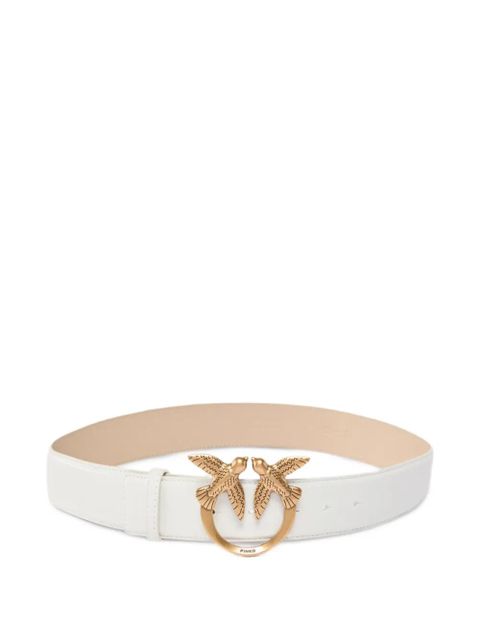 PINKO Love Birds-buckle belt - White - zdjęcie produktu nr 1