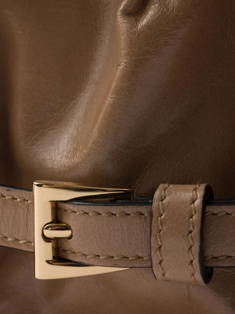 Prada medium leather shoulder bag - Neutrals