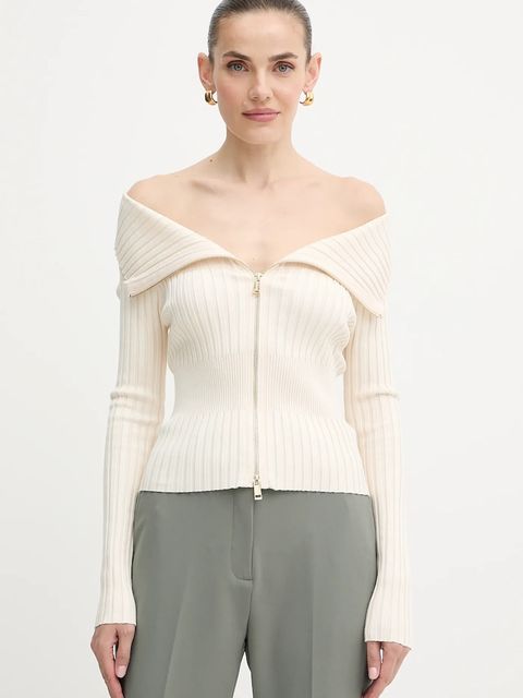 Guess kardigan KATHRYN damski kolor beżowy lekki W5YR03 Z30I2 - zdjęcie produktu nr 1