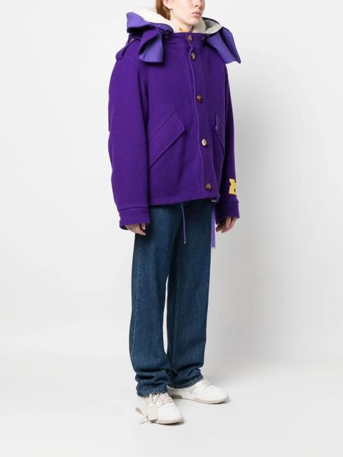 Off-White hooded reversible jacket - Purple