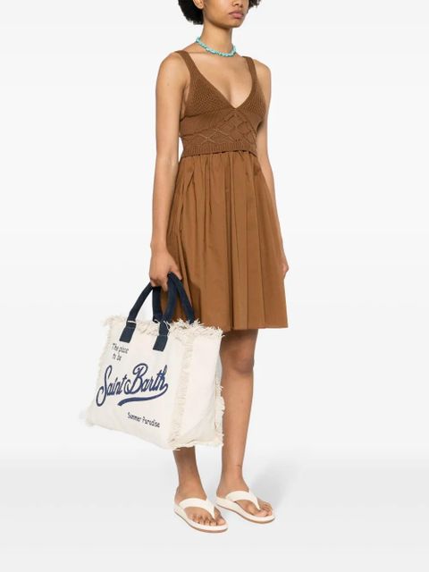 MC2 Saint Barth Vanity canvas beach bag - Neutrals - zdjęcie produktu nr 2