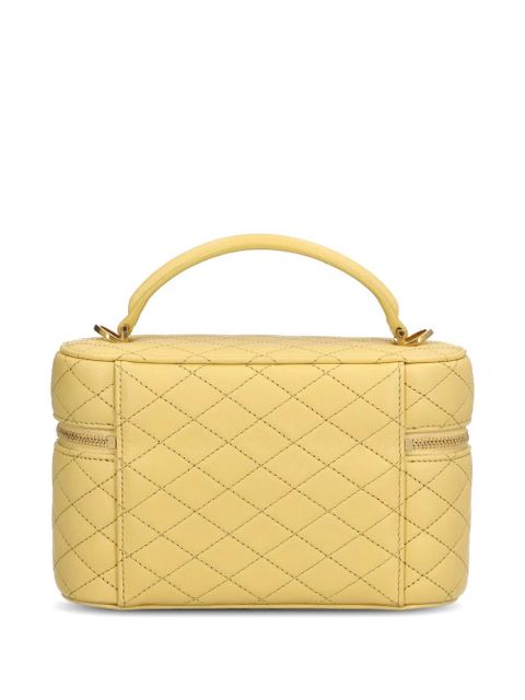 Saint Laurent Gaby quilted top-handle vanity bag - Yellow - zdjęcie produktu nr 2