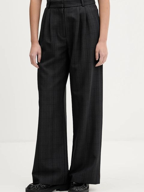 Abercrombie & Fitch spodnie damskie kolor szary proste high waist KI156-5552-979 - zdjęcie produktu nr 1