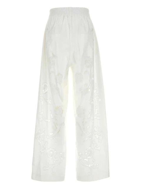 Magda Butrym wide-leg poplin trousers - White - zdjęcie produktu nr 2