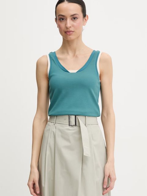 EA7 Emporio Armani top damski z wiskozy - zdjęcie produktu nr 1