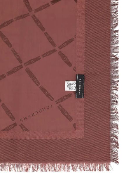 Longchamp patterned scarf - Red - zdjęcie produktu nr 2