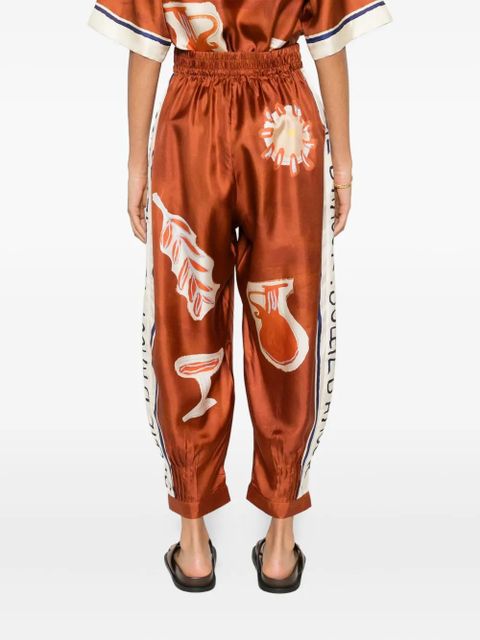ALEMAIS Soleil D´Amour print trousers - Brown - zdjęcie produktu nr 2