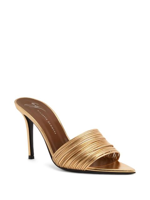 Giuseppe Zanotti 90mm Intriigo Clio sandals - Gold - zdjęcie produktu nr 2