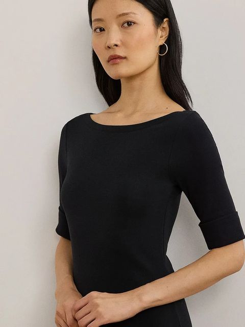 Lauren Ralph Lauren sukienka kolor czarny mini rozkloszowana 200973599