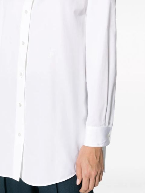 Jil Sander band-collar cotton poplin shirt - White - zdjęcie produktu nr 2